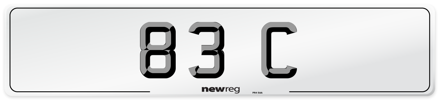 83 C Number Plate from New Reg